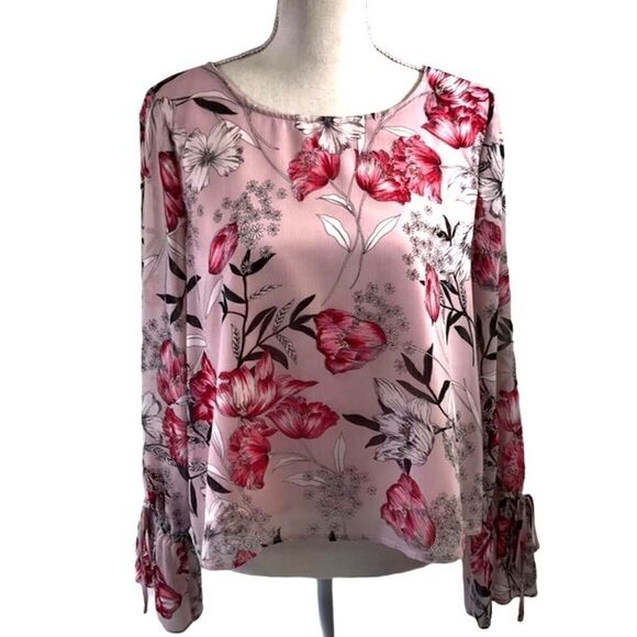 Cupcakes & Cashmere Terra Floral Blouse Size S - Picture 1 of 9